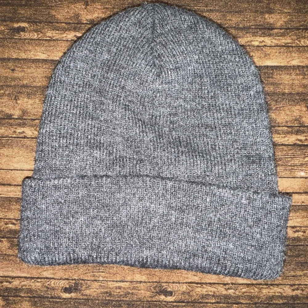 Carhartt Beanie Hat Toddler OS Grey Acrylic Knit Fold Over Cuff
